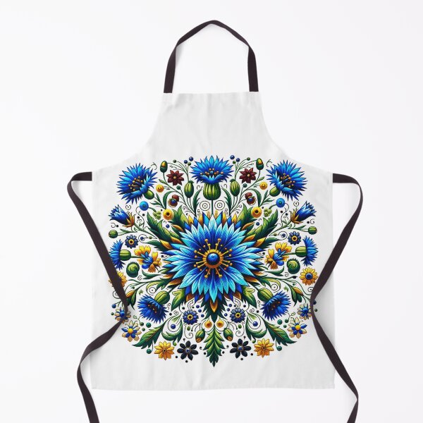 Item preview, Floral Collage Cornflower - A Nautical tribute to Kashubian Folklore designed and sold by DesignPoland.