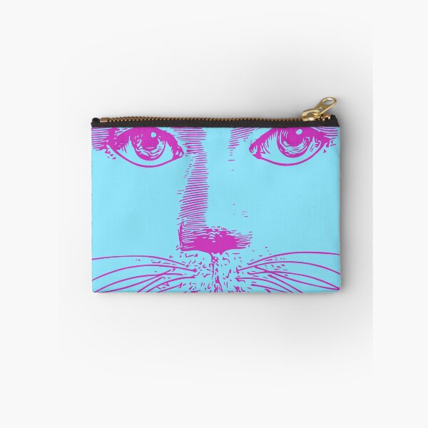 Item preview, Arte lineal colorido surrealista abstracto de mujer gato inspirado en Josef Manes designed and sold by PrintShangri-La.