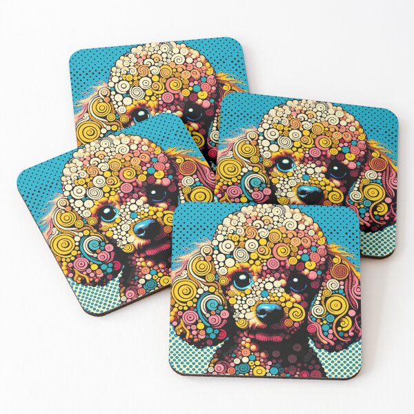 Item preview, Dog Poodle Abstract Art / Colorful Dog Art designed and sold by toypoodlemom.