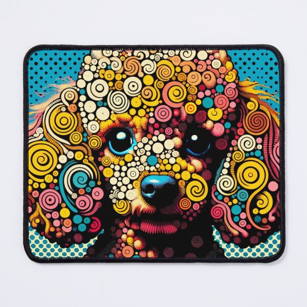 Item preview, Dog Poodle Abstract Art / Colorful Dog Art designed and sold by toypoodlemom.