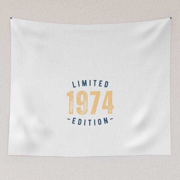 Item preview, 50th Birthday Vintage 1974 Limited Edition Gift Classic T-Shirt designed and sold by MWProject.