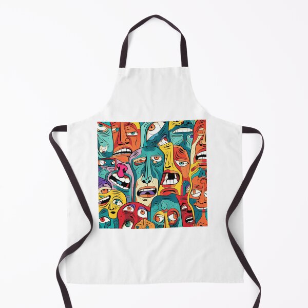 Item preview, Emotion expresionism faces pattern designed and sold by SmileshareShop.