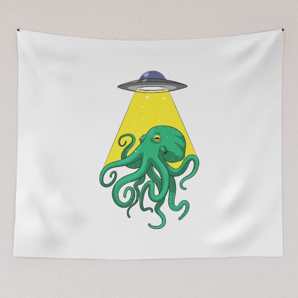 Item preview, Octopus Spaceship Space designed and sold by Snabdesign84.