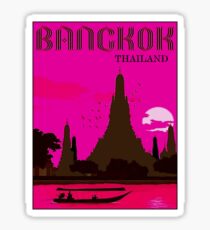 THAILAND : Vintage Bangkok Travel Advertising Print Sticker