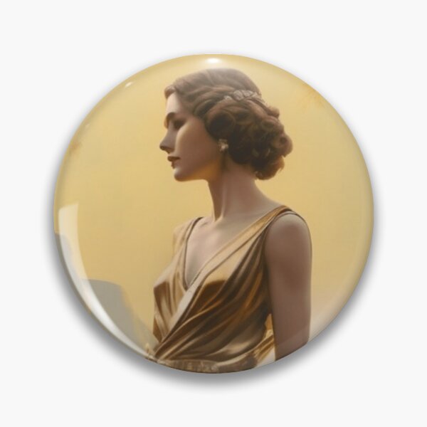 Item preview, Gold lady art deco  designed and sold by BubbleTextBox.