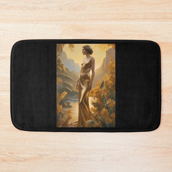Item preview, Gold lady art deco  designed and sold by BubbleTextBox.