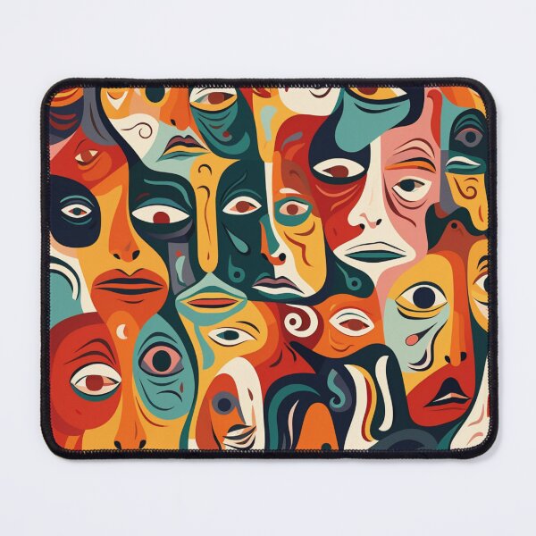 Item preview, Emotion expresionism faces pattern designed and sold by SmileshareShop.