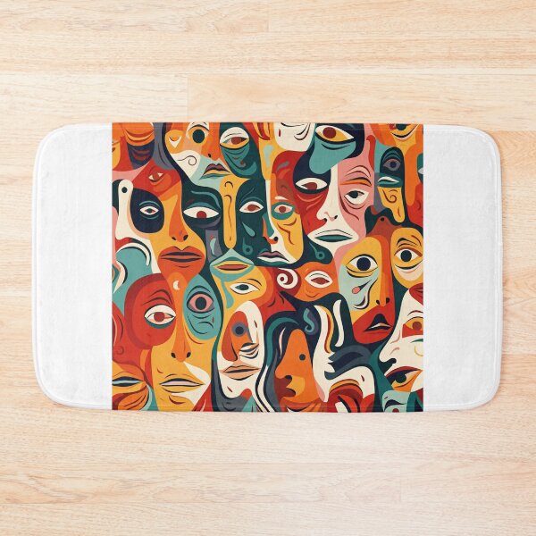 Item preview, Emotion expresionism faces pattern designed and sold by SmileshareShop.