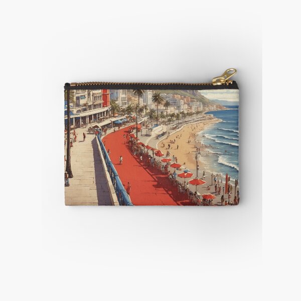 Item preview, Malecon de Mazatlan Beach Mexico Vintage Poster designed and sold by TravelersGems.