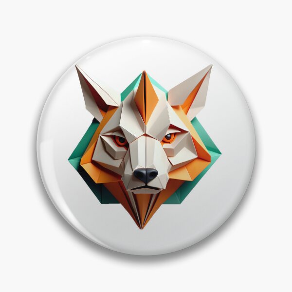 Item preview, 3D origami wolf designed and sold by Inspyralia.