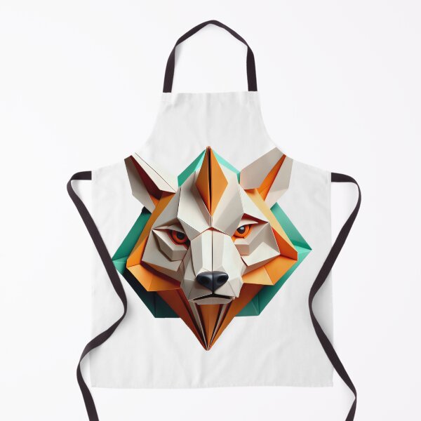 Item preview, 3D origami wolf designed and sold by Inspyralia.
