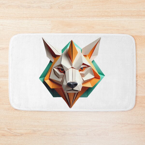 Item preview, 3D origami wolf designed and sold by Inspyralia.