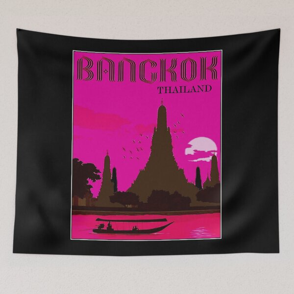 Item preview, THAILAND : Vintage Bangkok Travel Advertising Print designed and sold by posterbobs.
