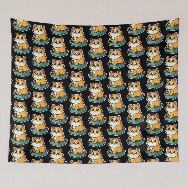 Item preview, funny cats cartoon-Kittens in Litter Box designed and sold by Design_for_merch.