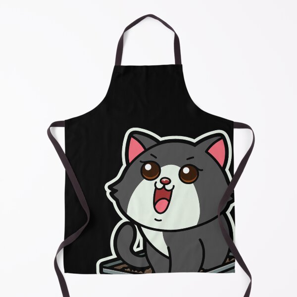 Item preview, funny cats cartoon-Fat Cat in Litter Box designed and sold by Design_for_merch.