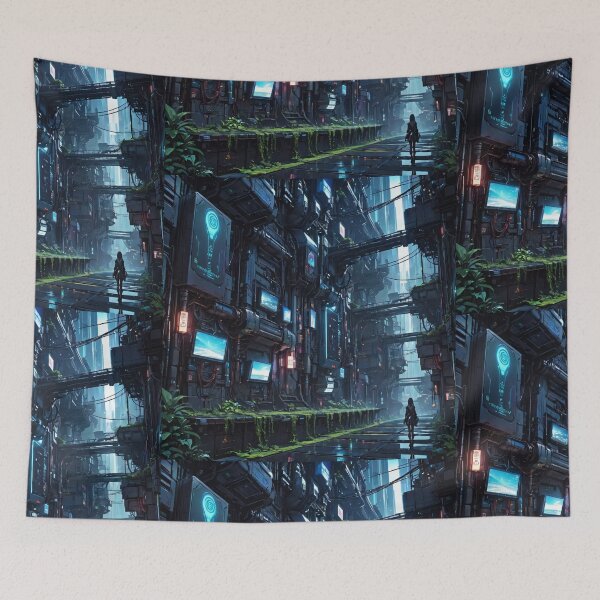 Item preview, Techno Tranquility Whispers designed and sold by DreamBackDrops.