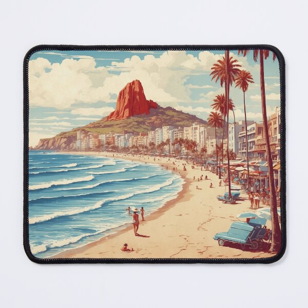 Item preview, Mazatlan Beach Mexico Vintage Poster designed and sold by TravelersGems.