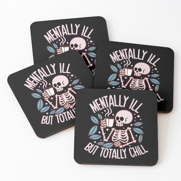 Item preview, Mentally ill but totally chill designed and sold by DomTeesHaven.