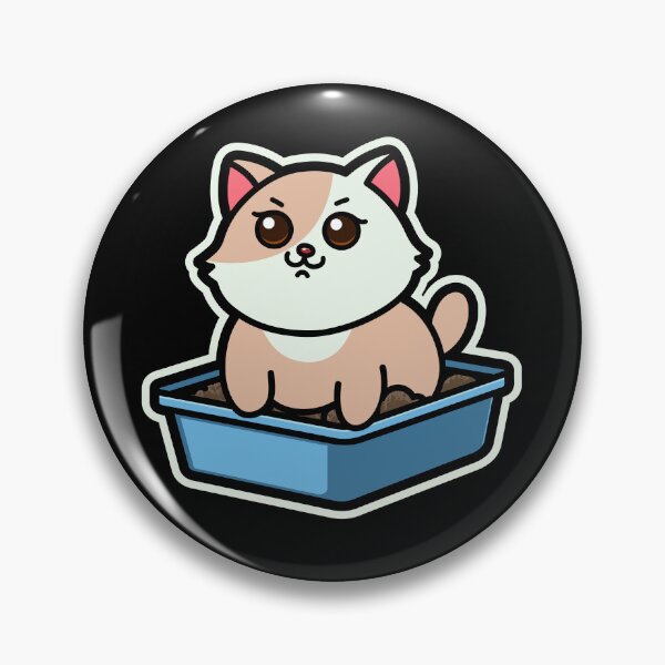 Item preview, funny cats cartoon-cute Kittens in Litter Box designed and sold by Design_for_merch.