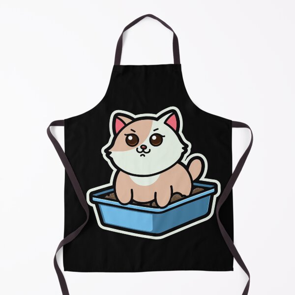 Item preview, funny cats cartoon-cute Kittens in Litter Box designed and sold by Design_for_merch.