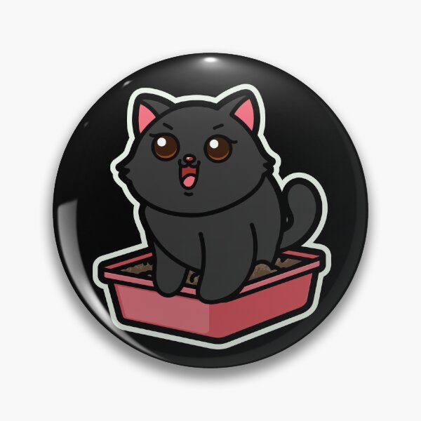 Item preview, funny cats cartoon-Cute Cat in Litter Box designed and sold by Design_for_merch.