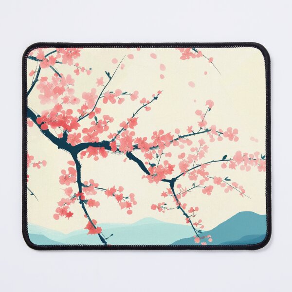 Item preview, Cherry Blossom & Lake Artwork designed and sold by KatanaCreative.