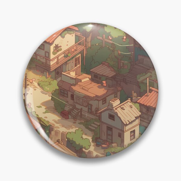 Item preview, Anime town top down view- Pixel art designed and sold by octoboobs.