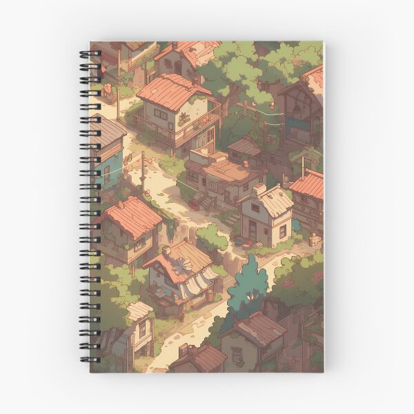 Item preview, Anime town top down view- Pixel art designed and sold by octoboobs.