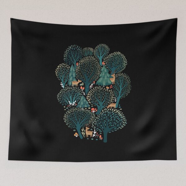 Item preview, Woodland fawns - green designed and sold by Elenanaylor.