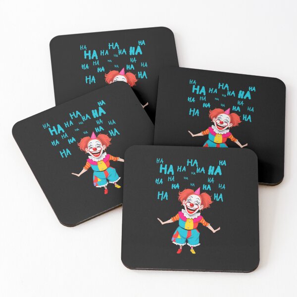 Item preview, Colorful laughing clown with ha ha ha text designed and sold by HarridanCreates.