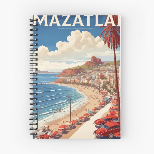 Item preview, Mazatlan Beach Mexico Vintage Poster designed and sold by TravelersGems.