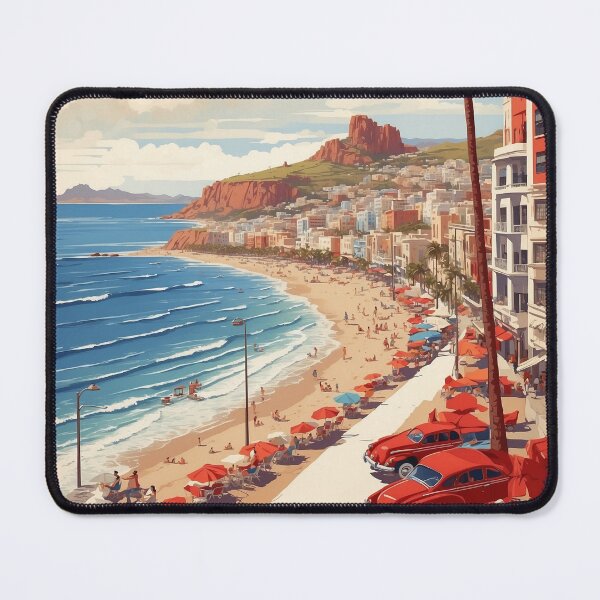 Item preview, Mazatlan Beach Mexico Vintage Poster designed and sold by TravelersGems.