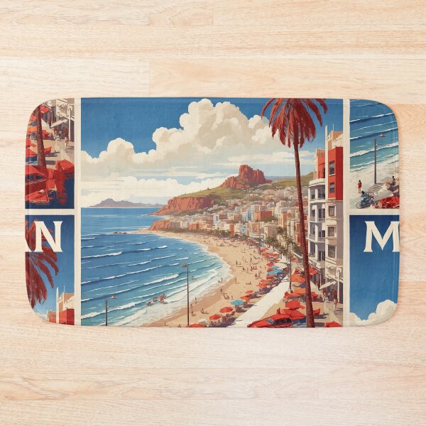 Item preview, Mazatlan Beach Mexico Vintage Poster designed and sold by TravelersGems.
