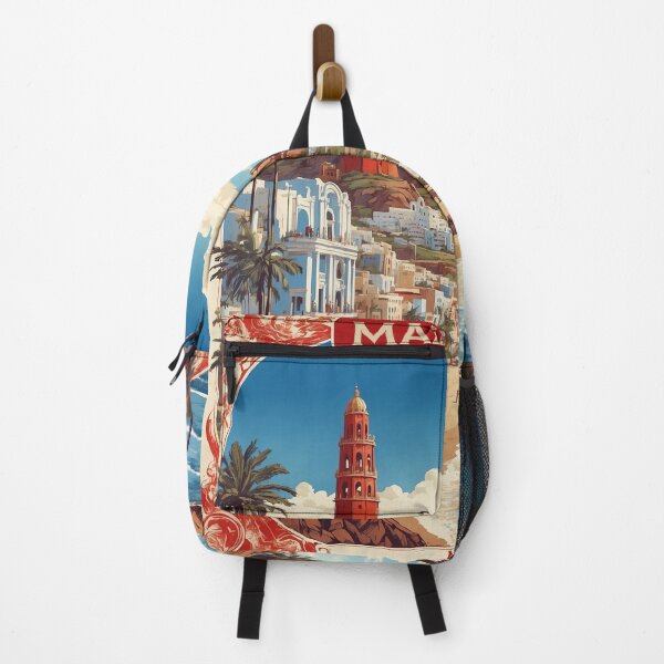 Item preview, Mazatlan Beach Mexico Vintage Poster 5 designed and sold by TravelersGems.