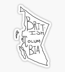 British Columbia - Text Sticker