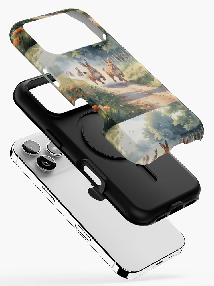Thumbnail 2 of 4, iPhone Case, Run Run Rabbit designed and sold by NerdscapeDC.