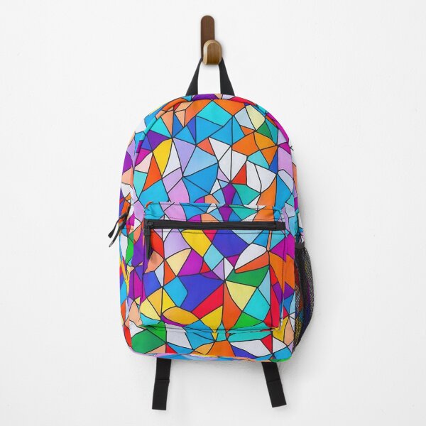 Item preview, Stained glass, geometric patterns, vibrant colors designed and sold by CoolPixels.