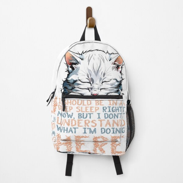 Item preview, Serenity Nap: Lazy Cat Illustration on Cozy Products designed and sold by ironpalette.