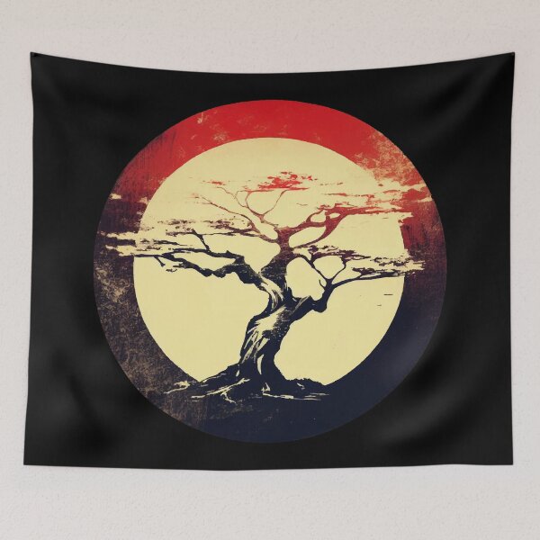 Item preview, Bonsai Tree Vintage Abstract Street Art designed and sold by TomFrontierArt.