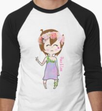 Flower Plur Girl Men's Baseball ¾ T-Shirt
