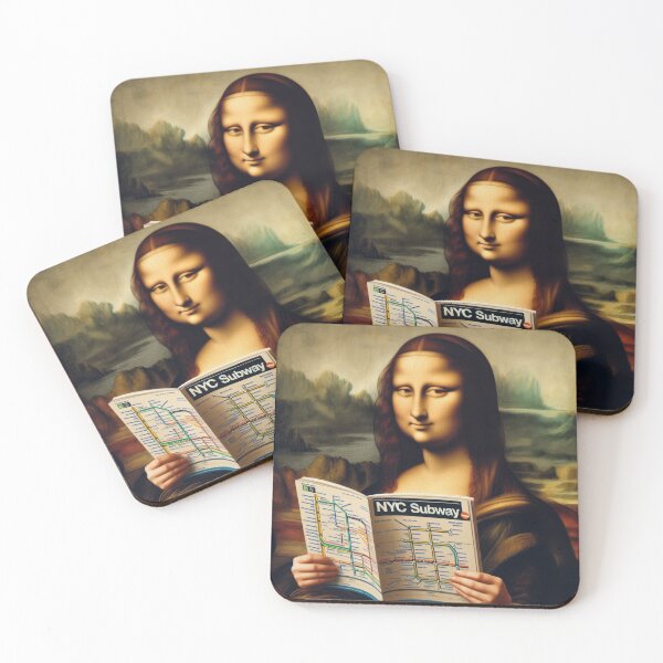Item preview, New York Subway Mona Lisa NYC Subway Train designed and sold by MayaDelaye.