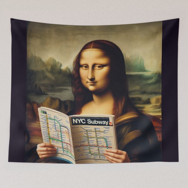 Item preview, New York Subway Mona Lisa NYC Subway Train designed and sold by MayaDelaye.
