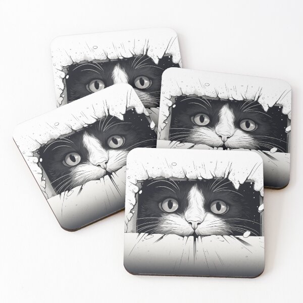 Item preview, Peeping Cat designed and sold by GrinGalore.
