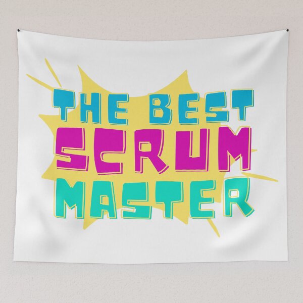 Item preview, The best Scrum master - Colorful comic designed and sold by Drawmecute.