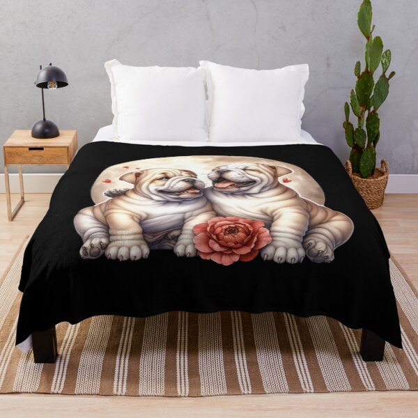 Item preview, Moonlit Canine Connection: A Duo Beneath the Night Sky designed and sold by BorczVisuals.