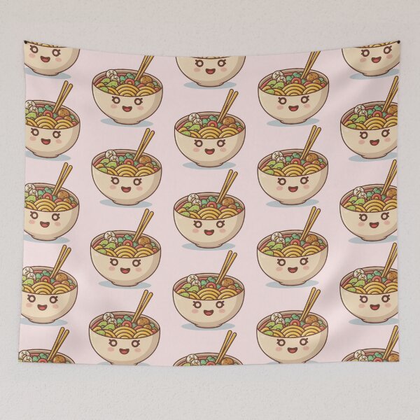 Item preview, Cute Kawaii Ramen Pattern designed and sold by PatternInArt.
