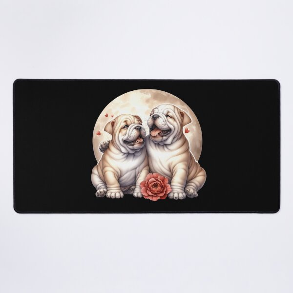 Aperçu de l'œuvre Moonlit Canine Connection : Un duo sous le ciel nocturne créée et vendue par BorczVisuals.