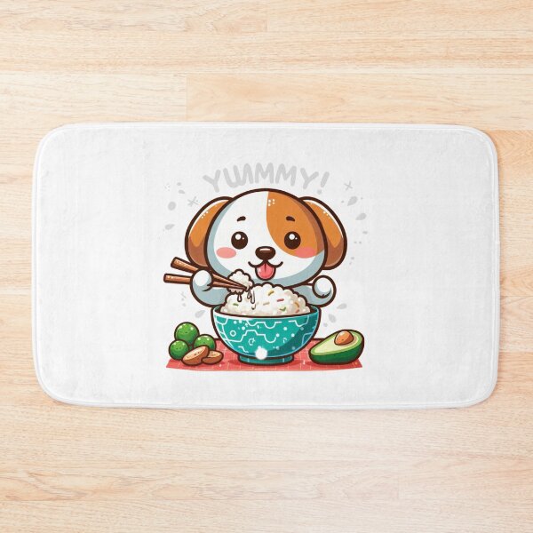 Item preview, Yummy Cute Dog Eat Some Rice With Chopstick designed and sold by SimpleP.