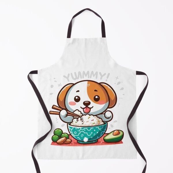 Item preview, Yummy Cute Dog Eat Some Rice With Chopstick designed and sold by SimpleP.