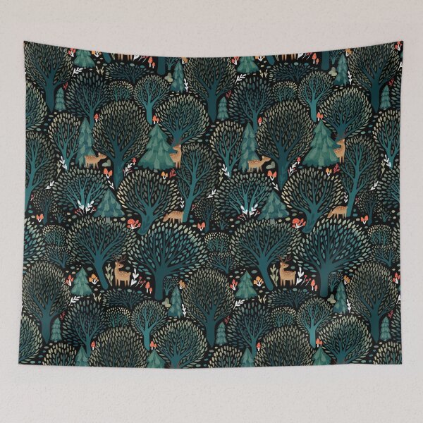Item preview, Woodland fawns - green pattern designed and sold by Elenanaylor.